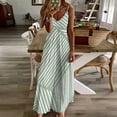 thumbnail image 3 of Blue Gingham Sleeveless Dress Women long dress ladies dresses for special occasions, 3 of 5