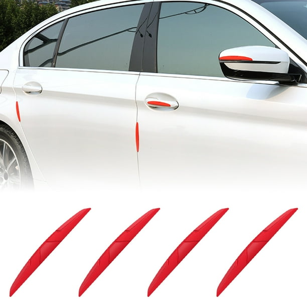 Protectores De Puertas De Automóviles 4Pcs Protectores De Bordes De Puertas De Automóviles Adhesivos Sin Rastro Protectores De Parachoques Antiarañazos A Prueba De Agua Protectores De Manijas De Puert Muyoka Hogar