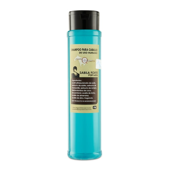 Shampoo De Caballo Sábila Forte For Men Yeguada La Reserva Yeguada la Reserva Ideal para Todo Tipo de Cabello / Estimula el Crecimiento, Fortalecimiento y Brillo / 630ml