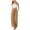 Khaki, variant on REDARER Girls Linen Blend Wide Leg Pants, Loose Drawstring Waist Beach Trousers with Pockets for Everyday Wear,14-15 Years