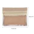 thumbnail image 2 of Unique Bargains 1 Pc Lightweight Storage Makeup Bag for Business Travel Flannel Fabric Light Brown, 2 of 6