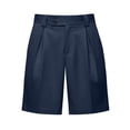 thumbnail image 5 of Eltusu Men's Athletic Shorts with Elastic Waist, Solid Color Knee Length Relaxed Fit Summer Sports Shorts Navy Size M, 5 of 7