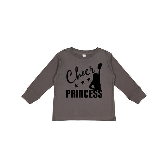 Inktastic Cheer Princess Cheerleading Gift Girls Long Sleeve Toddler T-Shirt