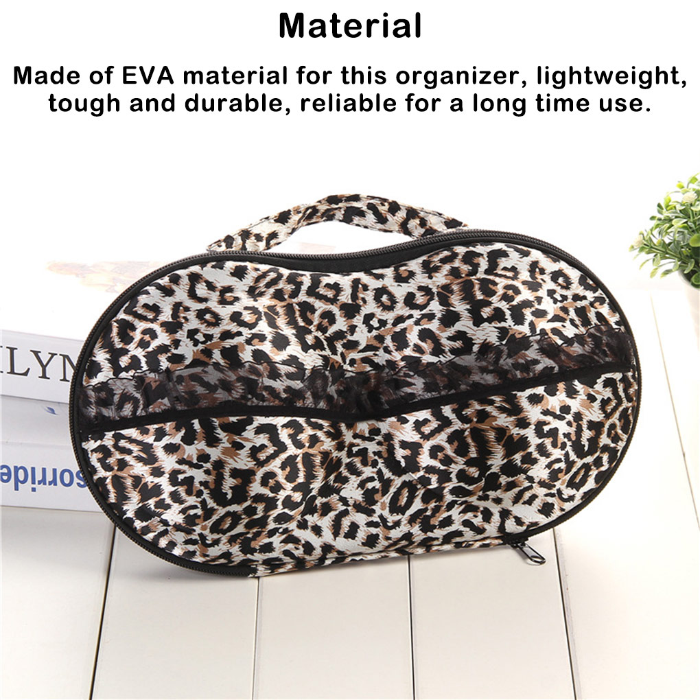 ruzhgo EVA Bra Storage Box Underwear Organizer Zipper Closure