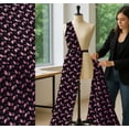 thumbnail image 5 of Soimoi Black Cotton Cambric Fabric Flamingo Bird Print Fabric by the Yard 42 Inch Wide, 5 of 7