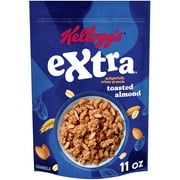 Kellogg's Extra Granola, Whole Grain, On-the-Go Snacks, Toasted Almond, 11oz Bag (1 Bag)