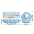 thumbnail image 3 of Gaming Mouse Pad Wrist Rest, Ergonomic Cloud Wrist Rest Mousepad With Gel, 3 of 4