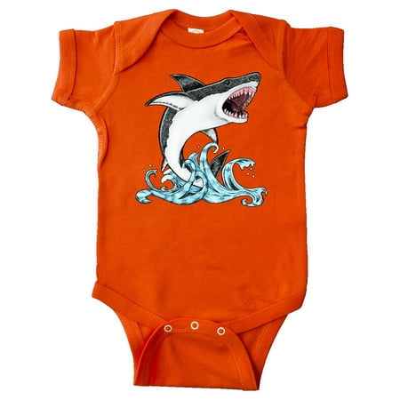 

Inktastic Great White Shark Jumping Gift Baby Boy or Baby Girl Bodysuit