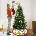 thumbnail image 4 of Christmas Tree Skirt 48 inches, Soft and Funny Xmas Tree Mat Christmas Tree Decorations for Xmas Winter Holiday Home Party Decor, 4 of 6