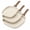 Beige, variant on Nonstick Grill Pans Set, 3 PCS Square Frying Pan Granite Skillet Set(9.5" 10" 11") with Wood Grain Handle, Compatible with All Stovetops & Dishwasher Safe