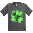 thumbnail image 3 of Inktastic Painted Clover Patch Shamrocks for St. Patricks Day Youth T-Shirt, 3 of 5