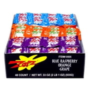 Zotz Strings - Blue Raspberry, Orange and Grape, 0.7 Ounce (Pack of 48)