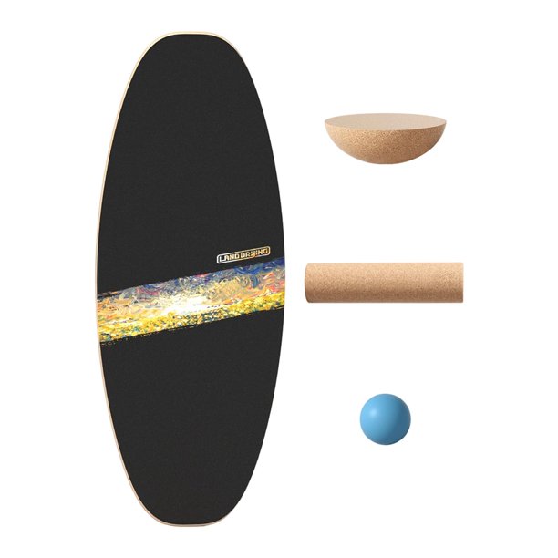 Entrenamiento con tabla de equilibrio, ejercicios con rodillo y entrenamiento de equilibrio con pelota para golf, snowboard, baloncesto, monopatín y g Estilo J