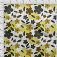 thumbnail image 4 of oneOone Cotton Silk Yellow Fabric Floral Craft Projects Decor Fabric Printed By The Yard 42 Inch Wide, 4 of 4