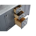 thumbnail image 3 of Laviva Wilson 60" Contemporary Solid Oak Wood Cabinet with 4 Outlets in Gray, 3 of 3