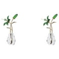 thumbnail image 4 of Matsuzay Estatuilla de flores de cristal, ramos de la suerte de escritorio, decoraciones de plantas, Día de la madre Type3 NO3, 4 of 4
