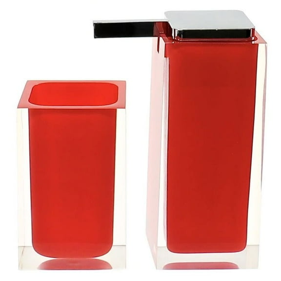 Nameeks Ra680 Gedy Bathroom Accessories Set - Red