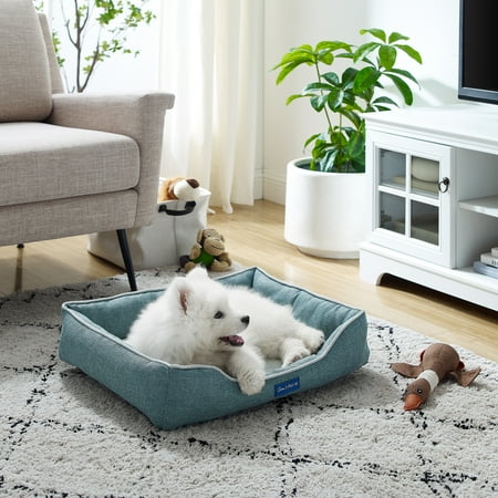 UPC: 0850018680134 | Arthur Dog Bed Small Teal by Sam s Pets
