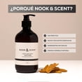 thumbnail image 3 of Crema Hidratante Corporal y de Manos Santal 500 ml | F&oacute;rmula Vegana con Aceite de Almendras y Aguacate | Sin Sulfatos ni Parabenos | Aroma Amaderado Sofisticado | NOOK & SCENT, 3 of 7