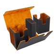 thumbnail image 7 of Card Storage Box for 200+ Cards, Card Deck Case, Card Organizer with 4 Dividers Orange, 7 of 7