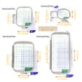 thumbnail image 3 of HimaPro 4pc Embroidery Hoop Set Replace for Brother SA442, SA443, SA444, and SA445 Hoops/Good for PE700, PE750, PE770, PE780D, PE800, PC6500, PC8200, PC8500, Innovis 1250D, SE1900 Sewing Machines, 3 of 9