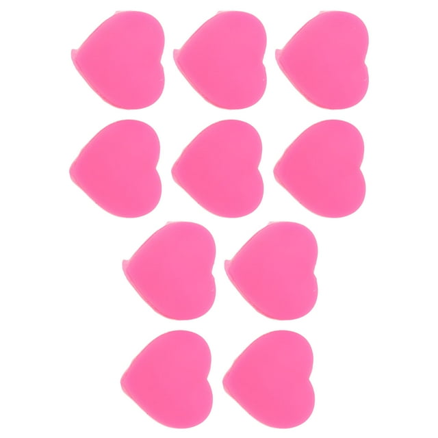 Tennis Raquette Amortisseur de Vibrations, Silicone 10 Pcs Raquette en Forme de Cœur Léger pour Exercice Rouge, Rose