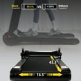 thumbnail image 6 of WildBreak 3.0 HP Folding Treadmill, 0.6-8 mph, with 14.5" LCD Display & Pulse Detection, Black, 6 of 9