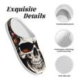 thumbnail image 5 of Lsque Flower Horn Skull Pattern Womens Comfort Cotton on Scuff With Memory Foam and Anti-skid Sole Slipper-37/38, 5 of 7