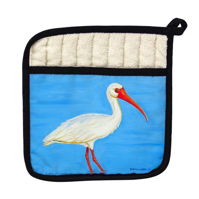 Betsy Drake PT1086 Posant Porte-Pot Ibis Blanc