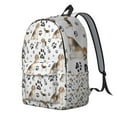 thumbnail image 2 of Beagle Dog and Footprints Backpack for School,Cute School Bag,Schoolbag with Adjustable Shoulder Straps & Padded Back,15.7"x11.8"x5.5", 2 of 5