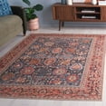 thumbnail image 3 of SAFAVIEH Journey Gale Medallion Area Rug, Navy/Rust Beige, 5'5" x 7'7", 3 of 13