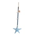 thumbnail image 3 of deevoka Wooden Starfish Wall Hanging Decor Coastal Themed Decoration for Party Favor Light Blue, 3 of 9