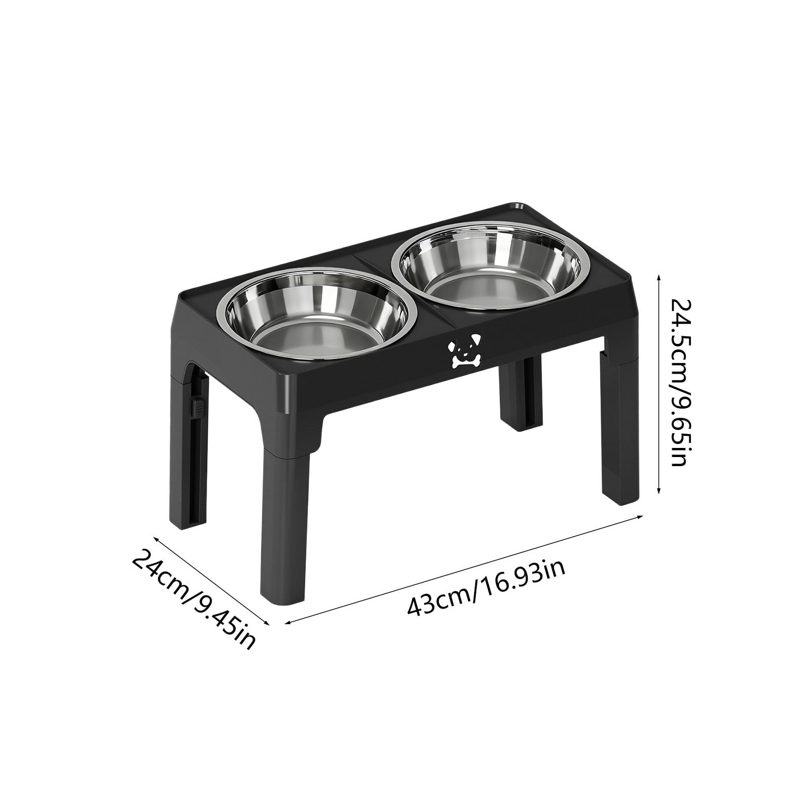 TTJ Cats Bowls Elevated Adjustables Stainless Steel Pet Bowl Cats And Dog Bowl Slow Food Bowl Feeder Water Dispenser Neck Support Bowl Ideal For Small Medium And Large Dogs