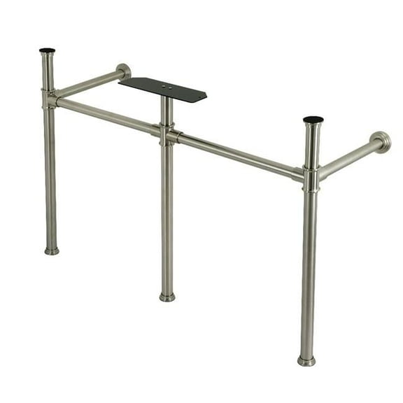 Fauceture Imperial Stainless Steel Console Sink Legs, Brushed Nickel