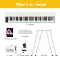 thumbnail image 2 of MUSTAR 88 Key Piano Keyboard for Beginners, Portable Semi Weighted Electric Digital Piano with 3-Pedal Unit, Built-In Speakers, USB/MIDI Connecting (White), 2 of 9
