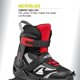 thumbnail image 3 of Rollerblade Microblade Patines en línea ajustables para fitness para niños, color negro/rojo, patines en línea de rendimiento para jóvenes y jóvenes, 3 of 6