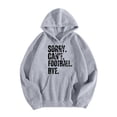 thumbnail image 3 of WEAIXIMIUNG Sweat à Capuche Zippé pour Femmes, Manches Longues, Imprimé Graphique, Léger, Pull de Football, 3 of 4