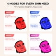 thumbnail image 5 of Morfone Led Face Mask, 4 Modes Red Light Mask for Face, LED Facial Mask with Timer, Home & Travel Skincare (Pink), 5 of 11