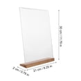 thumbnail image 3 of Clear Display Stand Board Menu Holder for Table Cafeteira Acrylic Trays Shelf Wood, 3 of 6