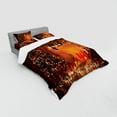 thumbnail image 3 of Ambesonne Christmas Bedding Set 3 Pcs, Romantic New Year, Twin, Orange, 3 of 3