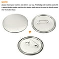 thumbnail image 4 of 2.26inch Blank Button Making Supplies,50Pcs Badge Parts for Button Maker Machine, 4 of 5