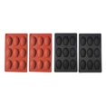 thumbnail image 1 of 4Pcs 9 Cavity Madeline Mold Silicone Madeline Cookies Pan Nonstick Baking Pan for Make Madeleine Coo, 1 of 5