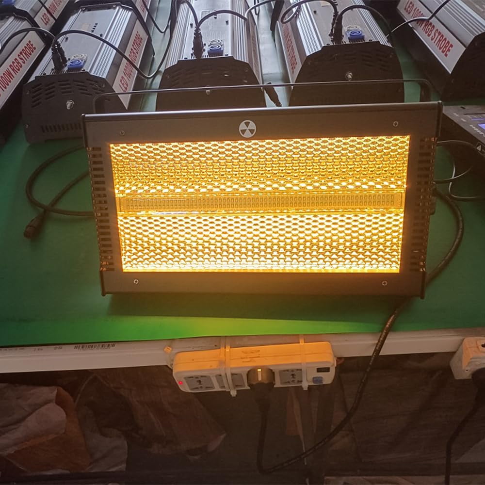 Professional Atomic 3000 LED Strobe Light DMX512 Control RGB Stage Lighting for DJ Disco Bar Studio Performance Club Gig