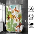 thumbnail image 4 of FREEAMG Bath Curtains Shower Curtain Flower Colorful Bathroom Waterproof Machine Washable Fabric Decor Shower Curtains for Bathroom, 72x72 inch, 4 of 6