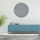 thumbnail image 4 of Reloj de pared colgante, GEEKCOOK Reloj de pared decorativo simple de cemento Reloj de pared Acabado de lujo, 4 of 12