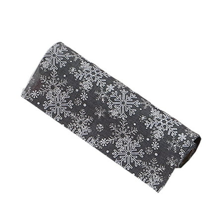 

Weerihhol Dresser for Girls Room Merry Christmas Red Snowflake Snowman Long Table Runner Cloth 270CM Home