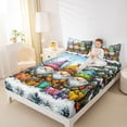 thumbnail image 4 of Feelyou Magic Santa Slaus Full Size Sheets for Teens, Kawaii Christmas Gifts Bed Sheets, Pine Tree Sheet Sets, Breathable Home Decor, 4-Piece, 4 of 7