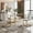 Gold Leg White Chair, variant on Sumdeal Modern 5-Piece Dining Table and Chair Set, 51-inch Glass Dining Table and High-Back PU Leather Dining Chairs, Minimalist Kitchen/Dining Room Furniture Set, Metal Table and Chair Legs