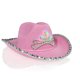 thumbnail image 2 of Fanáticos del sombrero de vaquero rosa con sombrero de vaquero occidental para cumpleañera, sombrero de vaquero rosa, 2 of 3