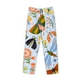 thumbnail image 4 of Junzan Men'S Pajama Pants Insects And Flowers Sleepwear Pants Pj Bottoms Drawstring And Pockets, 4 of 9